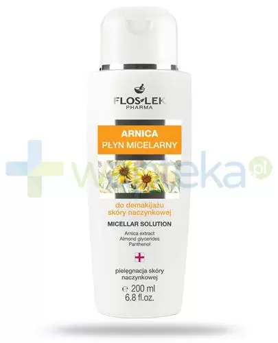 Flos-Lek Arnica płyn micelarny do demakijażu skóry naczynkowej 200 ml zdjęcie