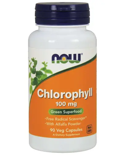 Now Chlorophyll 100 mg 90 kapsułek wegetariańskich  zdjęcie