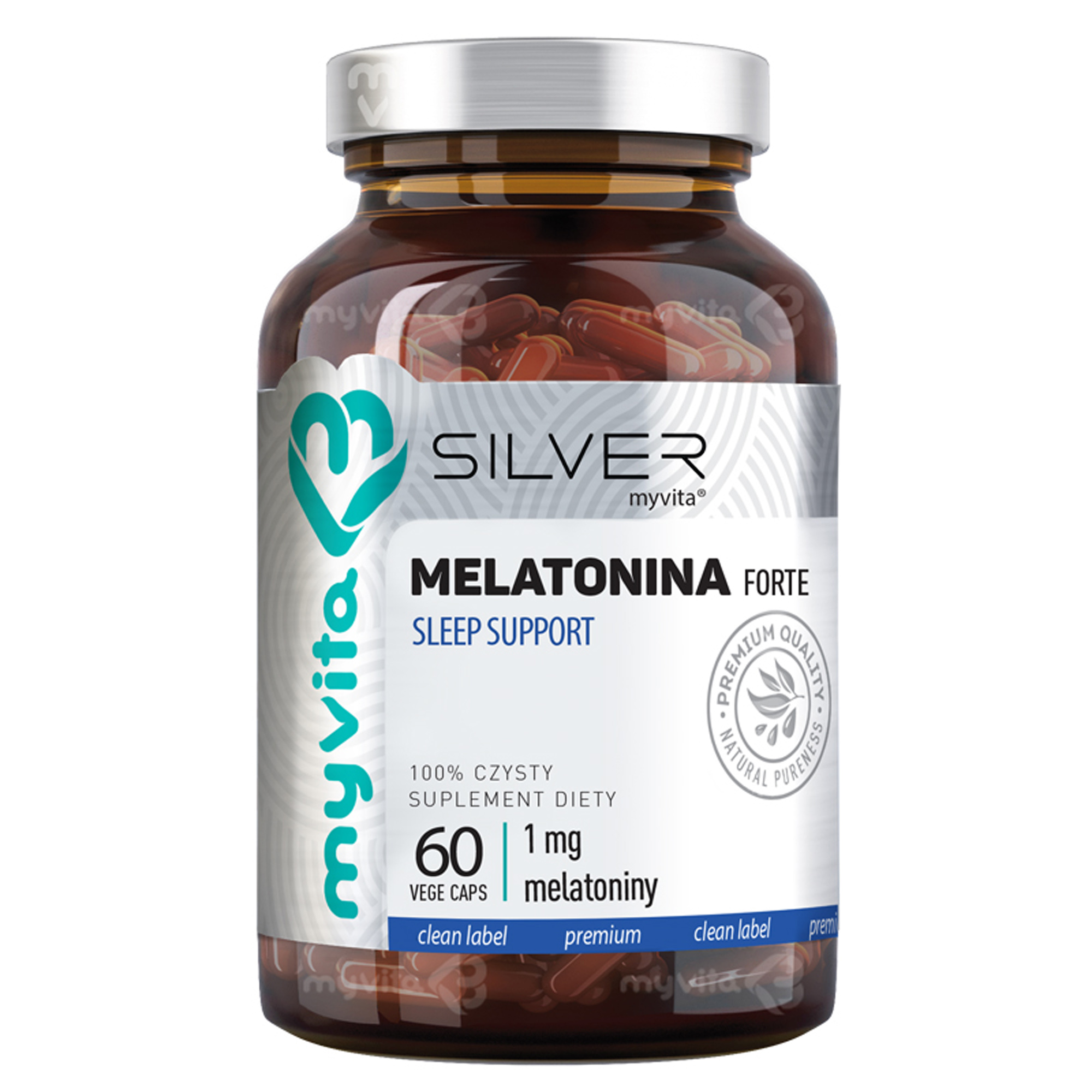MyVita Silver Pure 100% Melatonina Forte, kapsułki, 60 sztuk zdjęcie