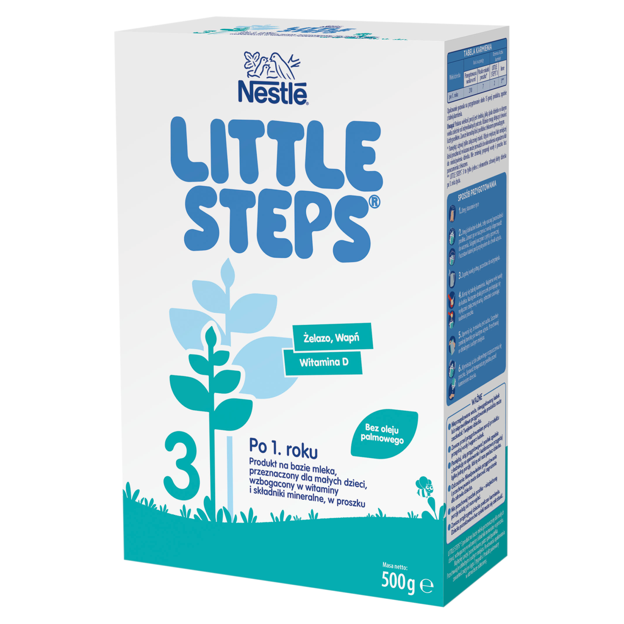 Nestle Little Steps 3 Produkt na bazie mleka dla dzieci po 1. roku, 500 g zdjęcie