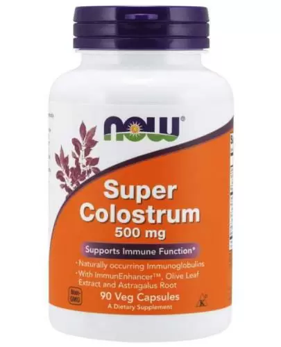NOW Foods Super Colostrum 500 mg 90 kapsułek zdjęcie