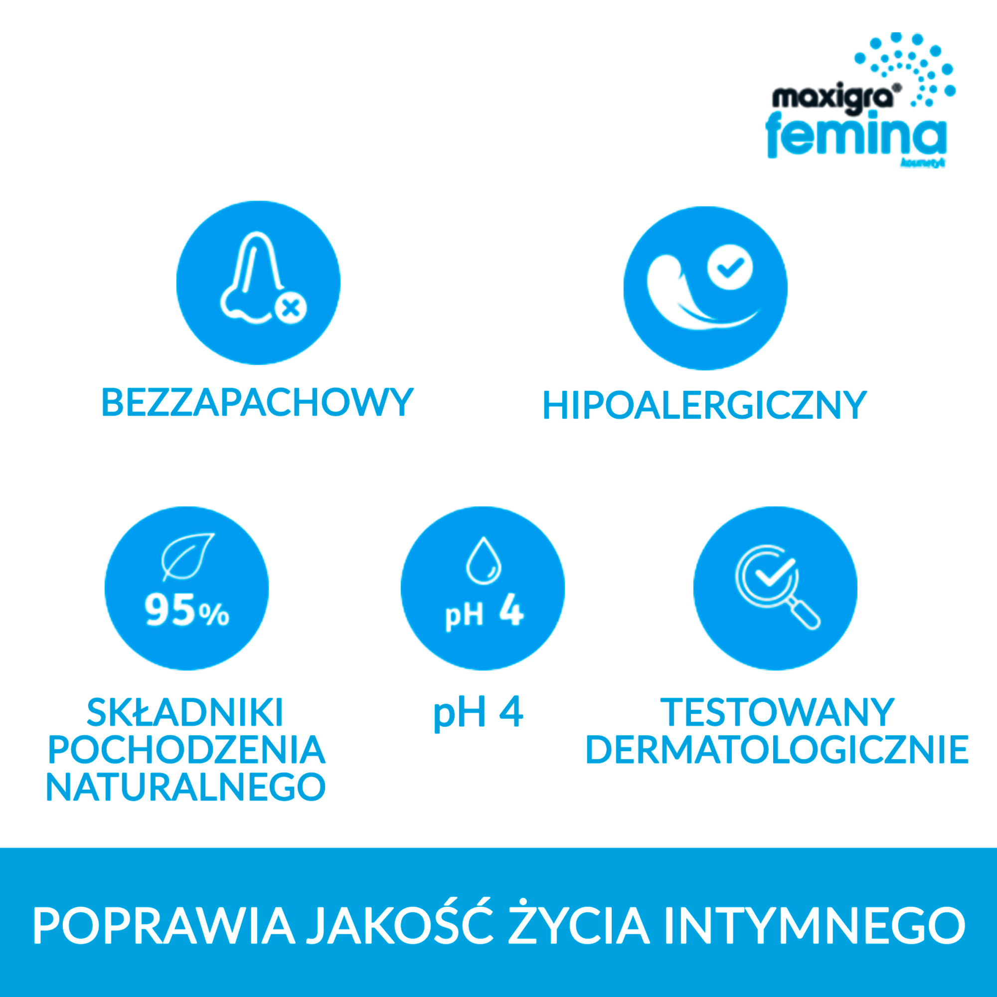 Maxigra Femina - nawilżający żel poprawiający jakość życia intymnego - 75 ml
