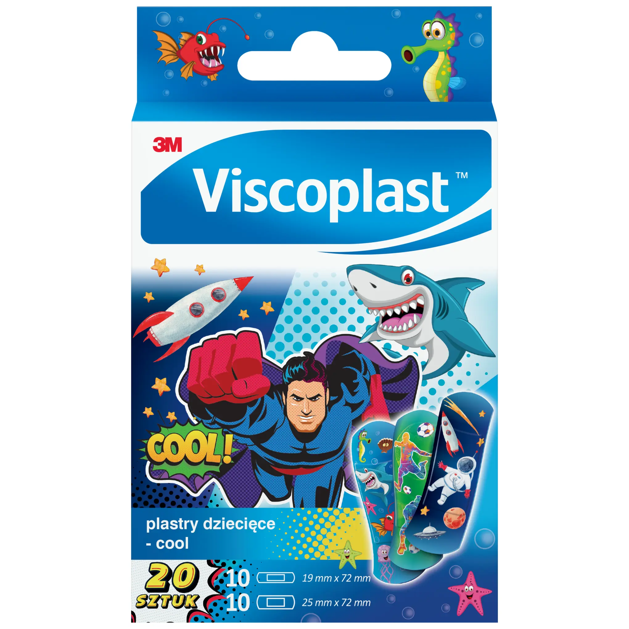 Viscoplast plastry dziecięce cool 20 sztuk zdjęcie