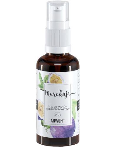 Anwen Olej Marakuja do włosów wysokoporowatych - 50 ml - cena, opinie, stosowanie zdjęcie