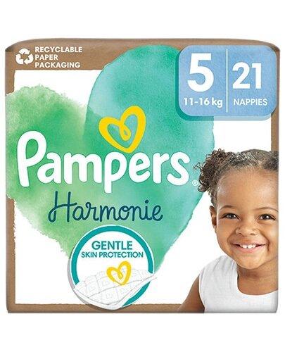 Pampers Harmonie Baby Pieluszki, rozmiar 5 11kg-16kg, 21 sztuk  zdjęcie