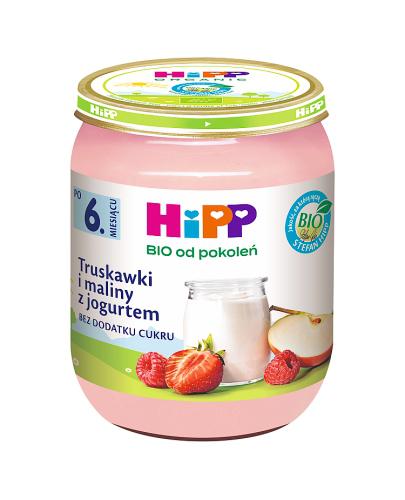 HiPP BIO od pokoleń, Truskawki i maliny z jogurtem, po 6. m-cu, 160 g, cena, opinie, wskazania zdjęcie