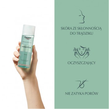 Eucerin DermoPure Tonik do twarzy skóra tłusta i trądzikowa, 200 ml, cena, opinie, właściwości