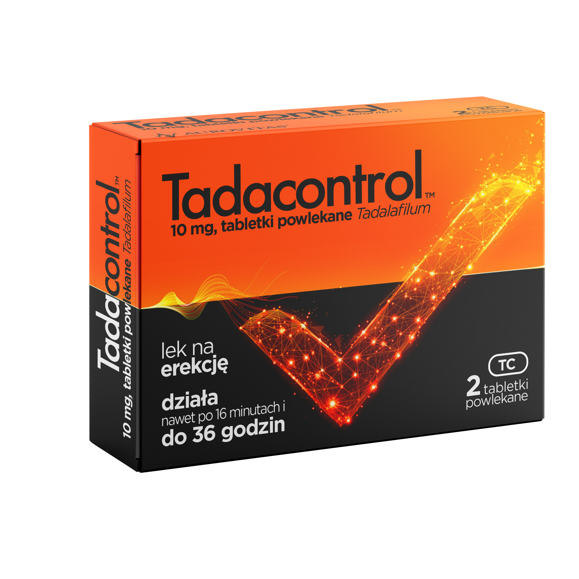 Tadacontrol, 10 mg, 2 tabletki powlekane zdjęcie
