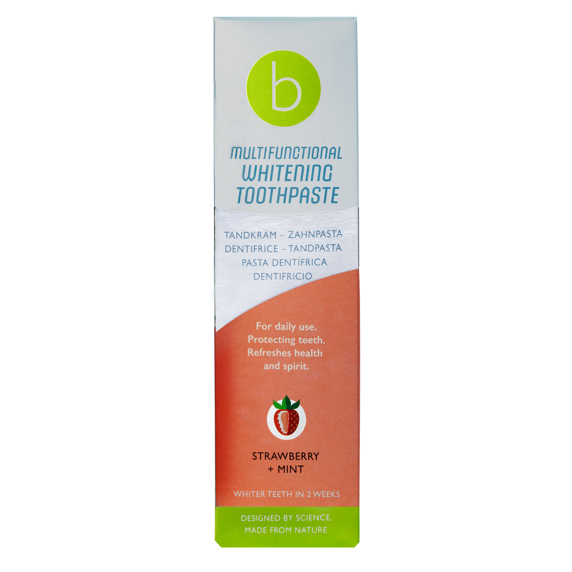 Beconfident® Wielofunkcyjna wybielająca pasta do zębów o smaku truskawki i mięty, 75 ml zdjęcie