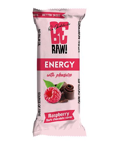 BeRAW  Energy, Baton energetyczny, malina, 40 g zdjęcie