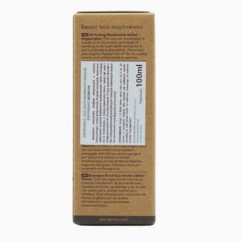 Georganics, Olej do płukania ust, English Peppermint, 100 ml