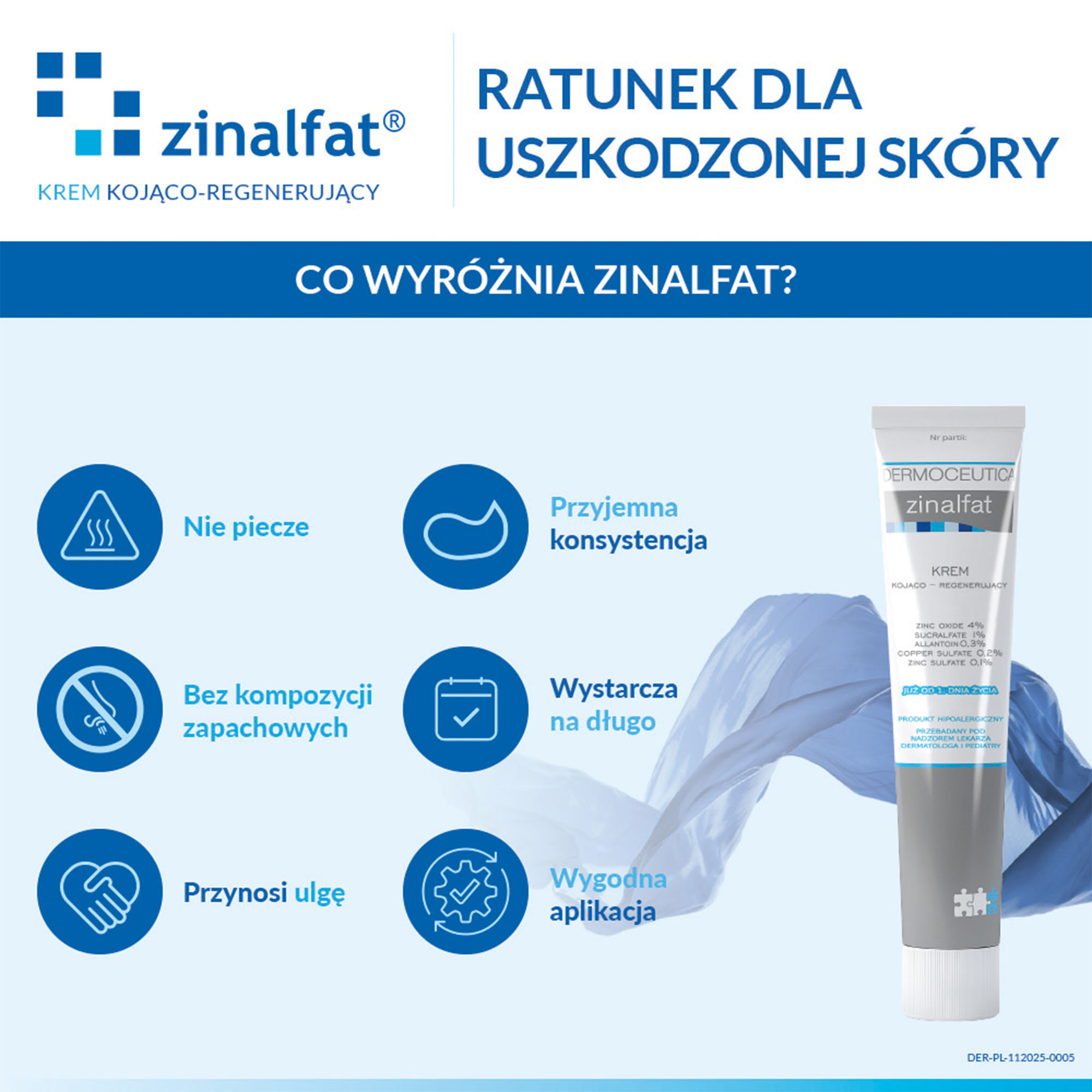 Zinalfat, krem kojąco-regenerujący, 50 ml