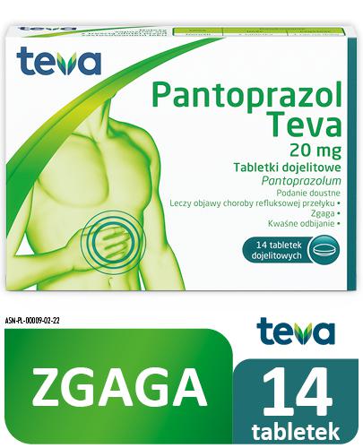 Pantoprazol Teva 20 mg 14 tabletek zdjęcie