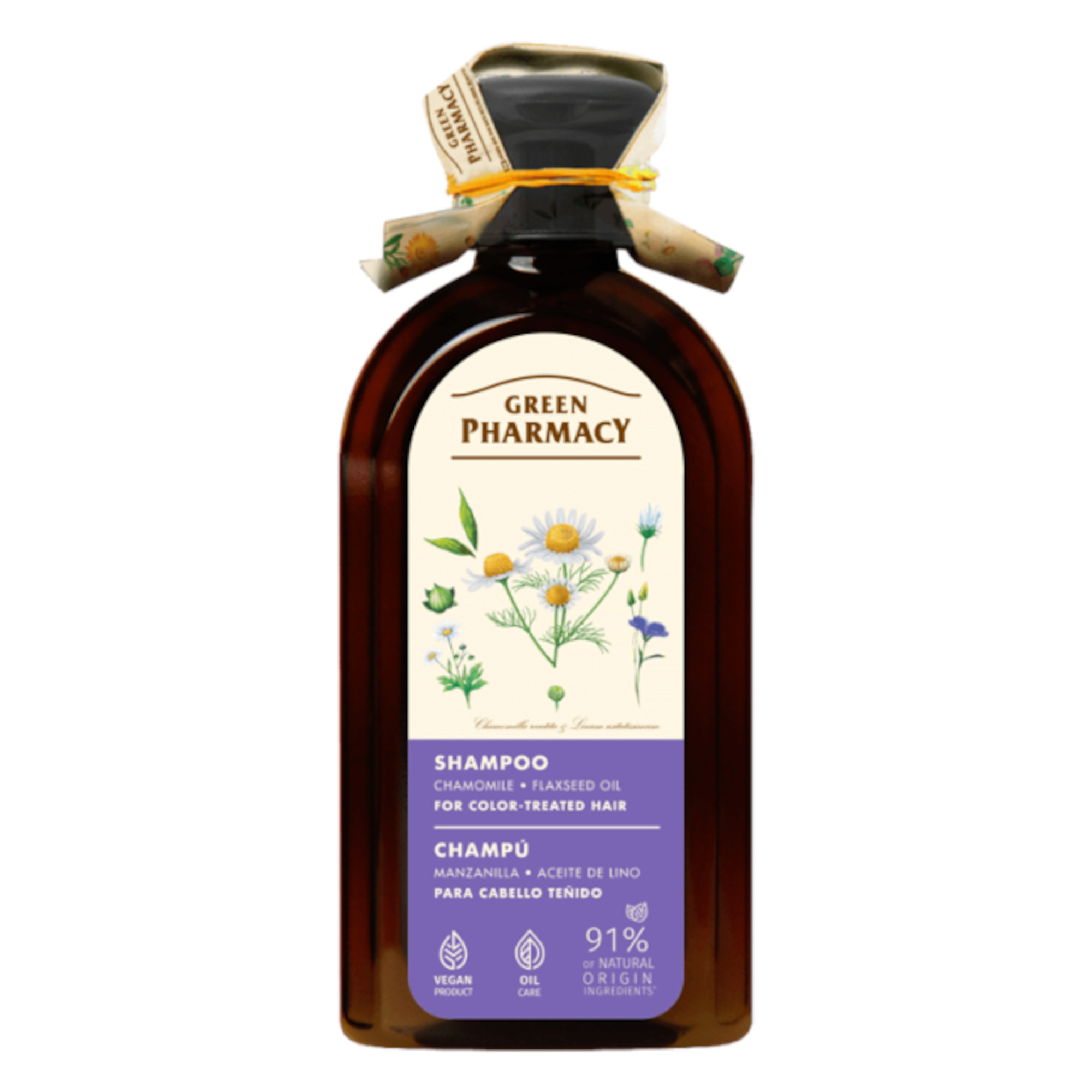 Green Pharmacy szampon do włosów osłabionych i zniszczonych Rumianek lekarski 350 ml zdjęcie