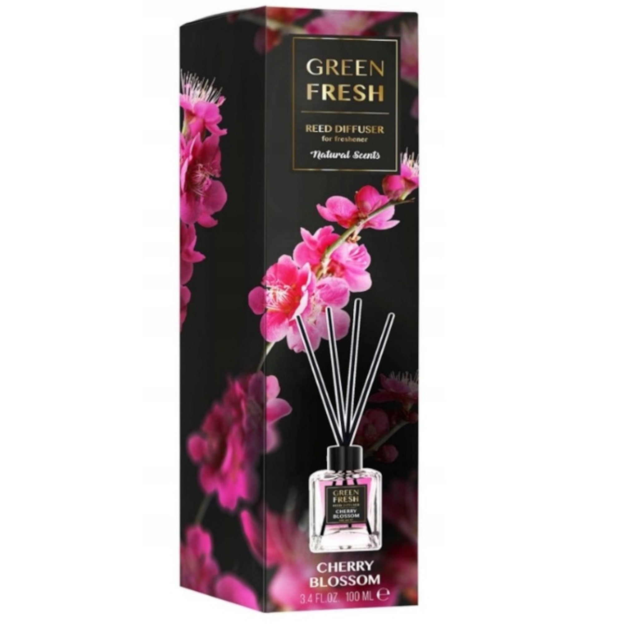 Green fresh, Patyczki zapachowe Gold series Cherry blossom, 100 ml zdjęcie