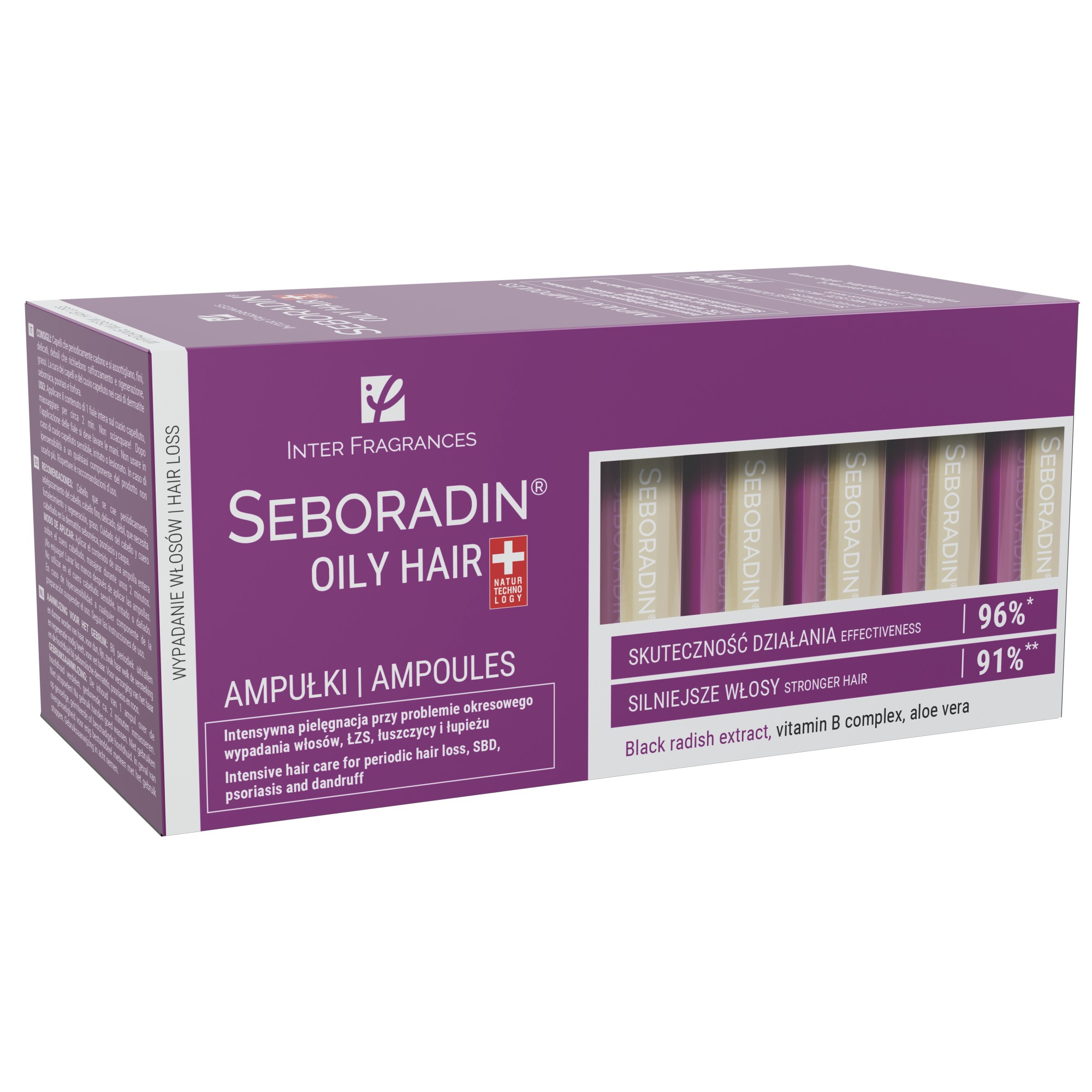Seboradin Oily Hair przeciw wypadaniu włosów 14x 5,5 ml zdjęcie