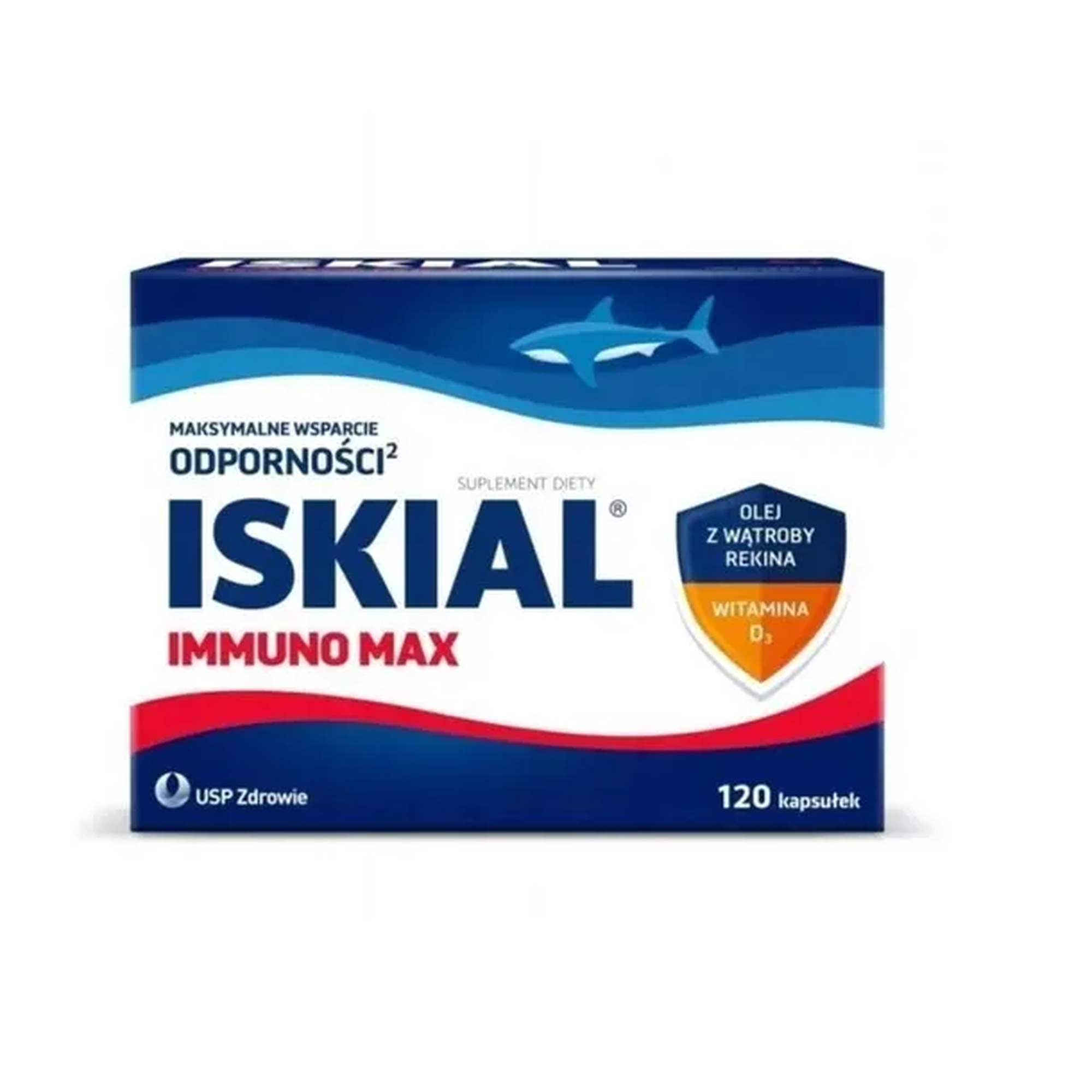Iskial Immuno Max olej z wątroby rekina, 120 kapsułek zdjęcie