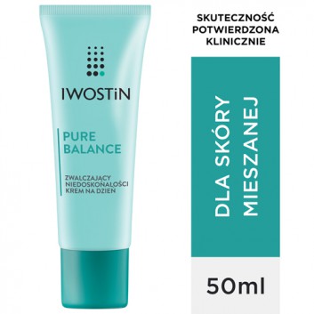 Iwostin Pure Balance zwalczający niedoskonałości krem na dzień, 50 ml, cena, opinie, stosowanie