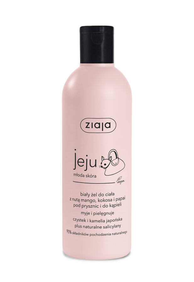 Ziaja Jeju biały żel do ciała pod prysznic i do kąpieli 300 ml zdjęcie