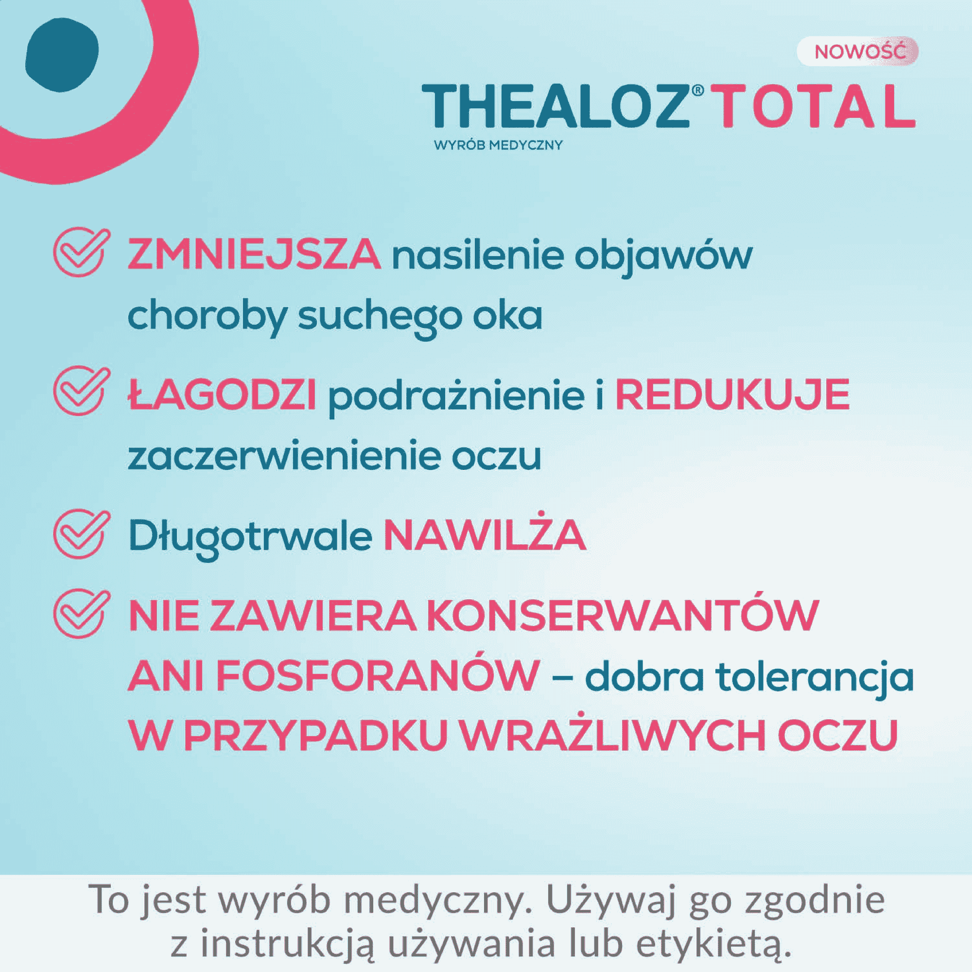 Thealoz Total, krople do oczu, 10 ml