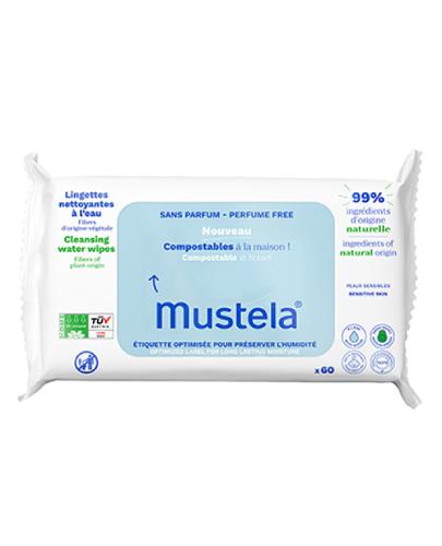 Mustela Chusteczki oczyszczające kompostowalne z wodą, 60 sztuk zdjęcie