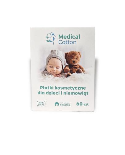 Medical Cotton płatki kosmetyczne dla dzieci i niemowląt, 60 sztuk zdjęcie