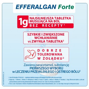 Efferalgan Forte 1 g 8 tabletek musujących