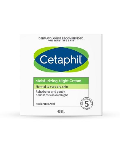 Cetaphil krem nawilżający do twarzy na noc z kwasem hialuronowym - 48 ml - cena, opinie, stosowanie  zdjęcie