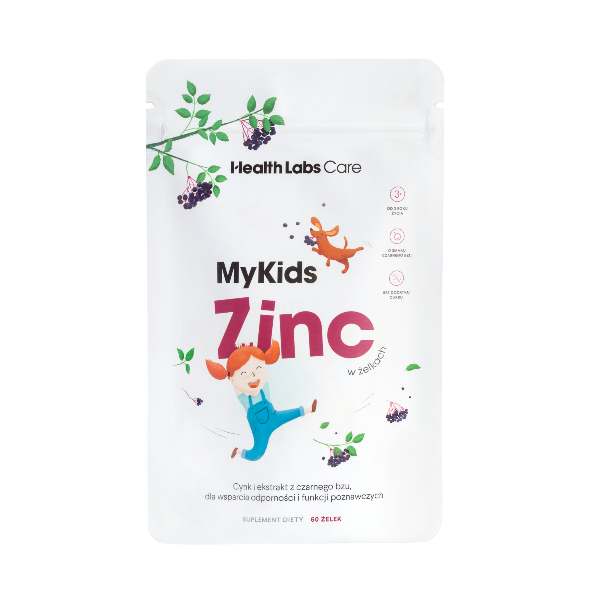 Health Labs Care, My Kids Zinc cynk, żelki, 60 sztuk zdjęcie