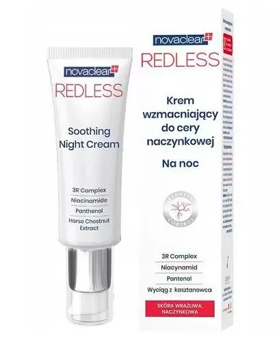 Novaclear Redless krem wzmacniający do cery naczynkowej na noc 50 ml zdjęcie