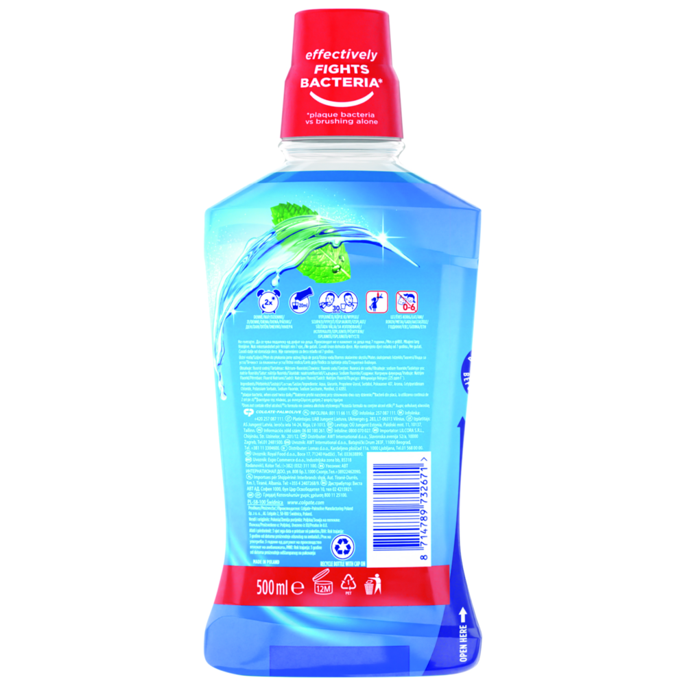 Colgate Plax Cool Mint Płyn do płukania jamy ustnej, 500 ml