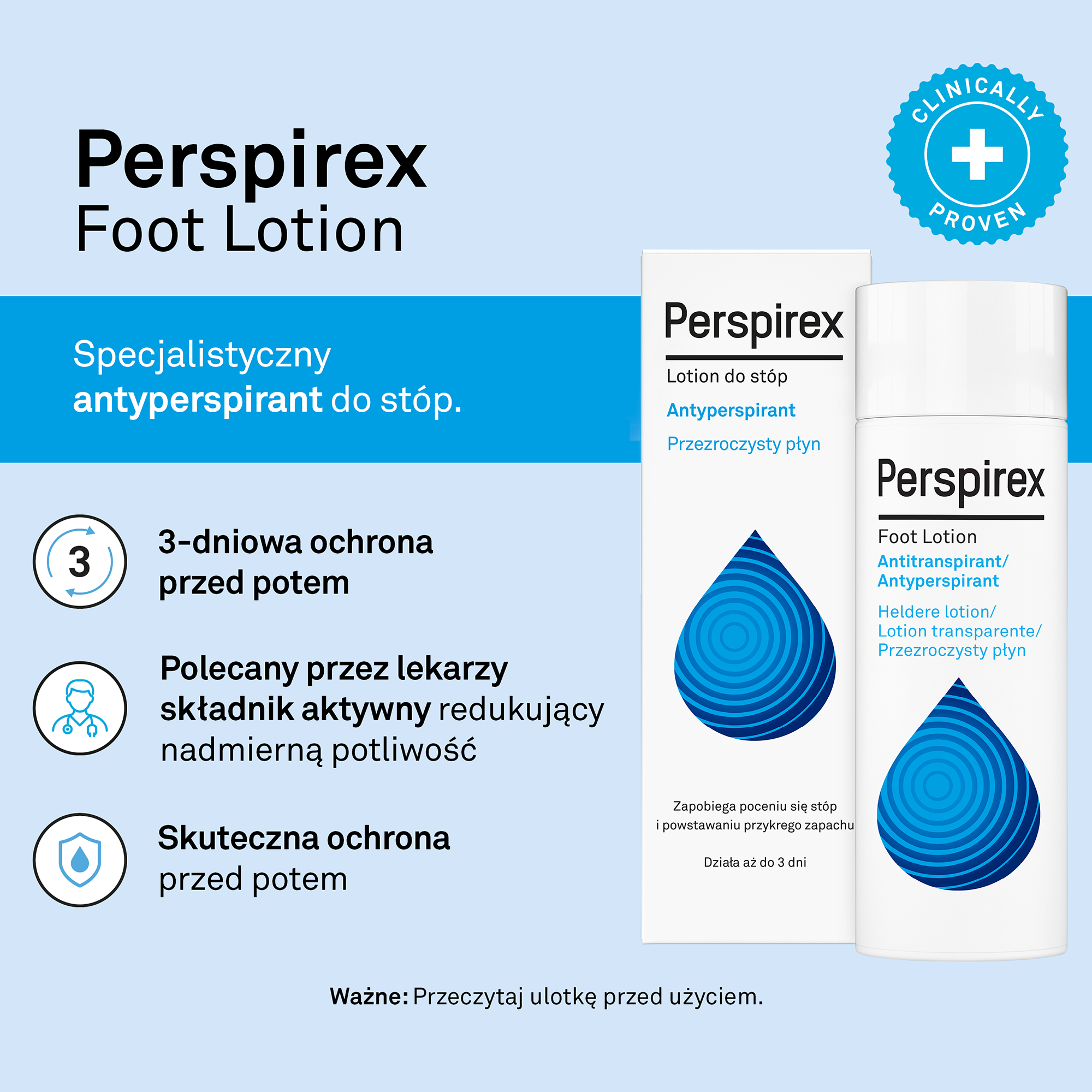 Perspirex Foot Lotion, 100 ml