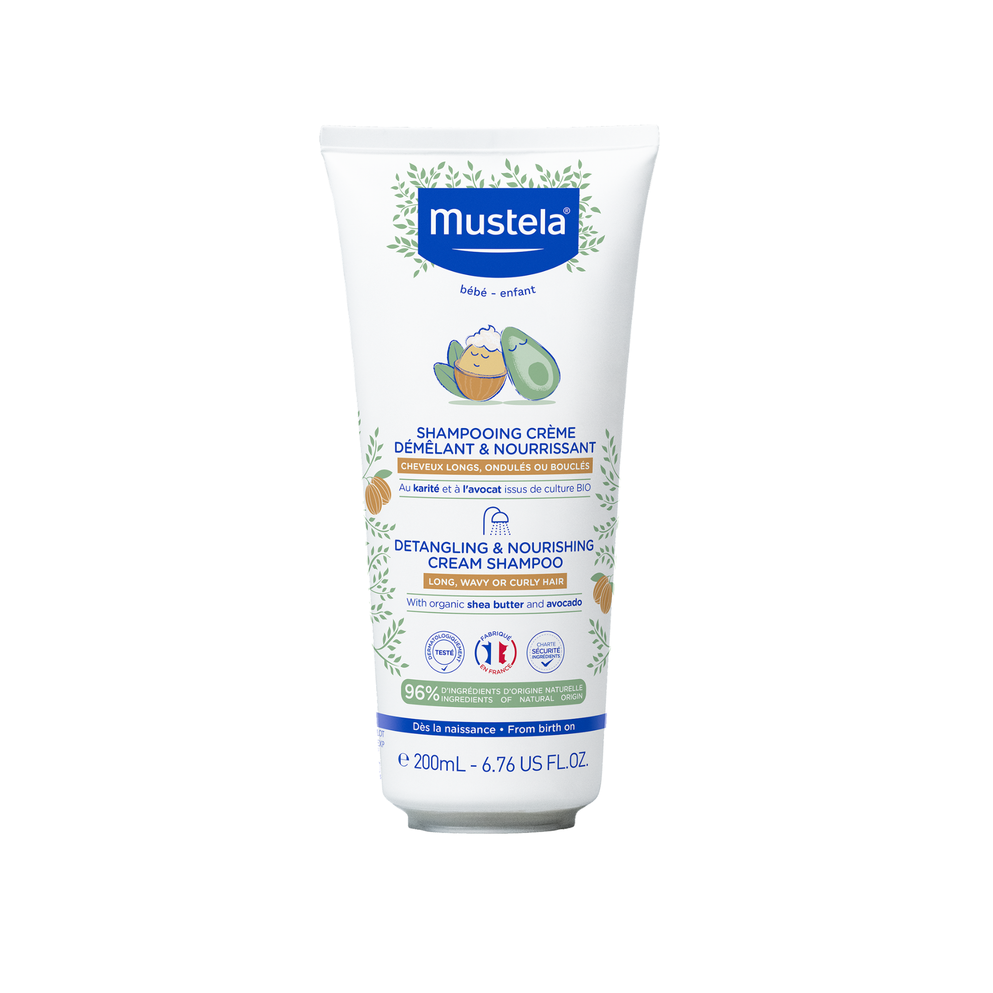 Mustela Bebe-Enfant odżywczy szampon ułatwiający rozczesywanie 200 ml zdjęcie