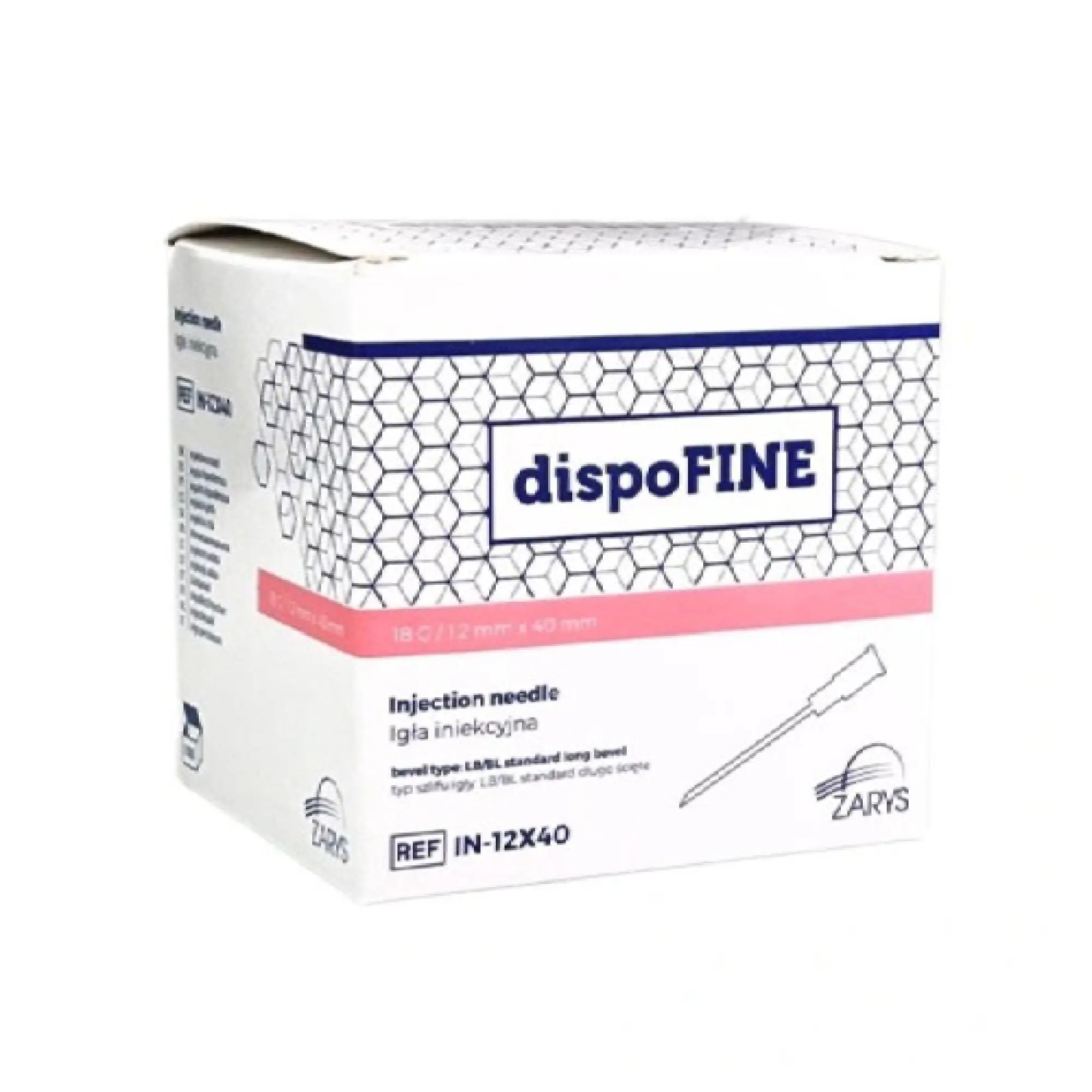 dispoFine Igła iniekcyjna 18G 1,2 x 40 mm, 100 sztuk