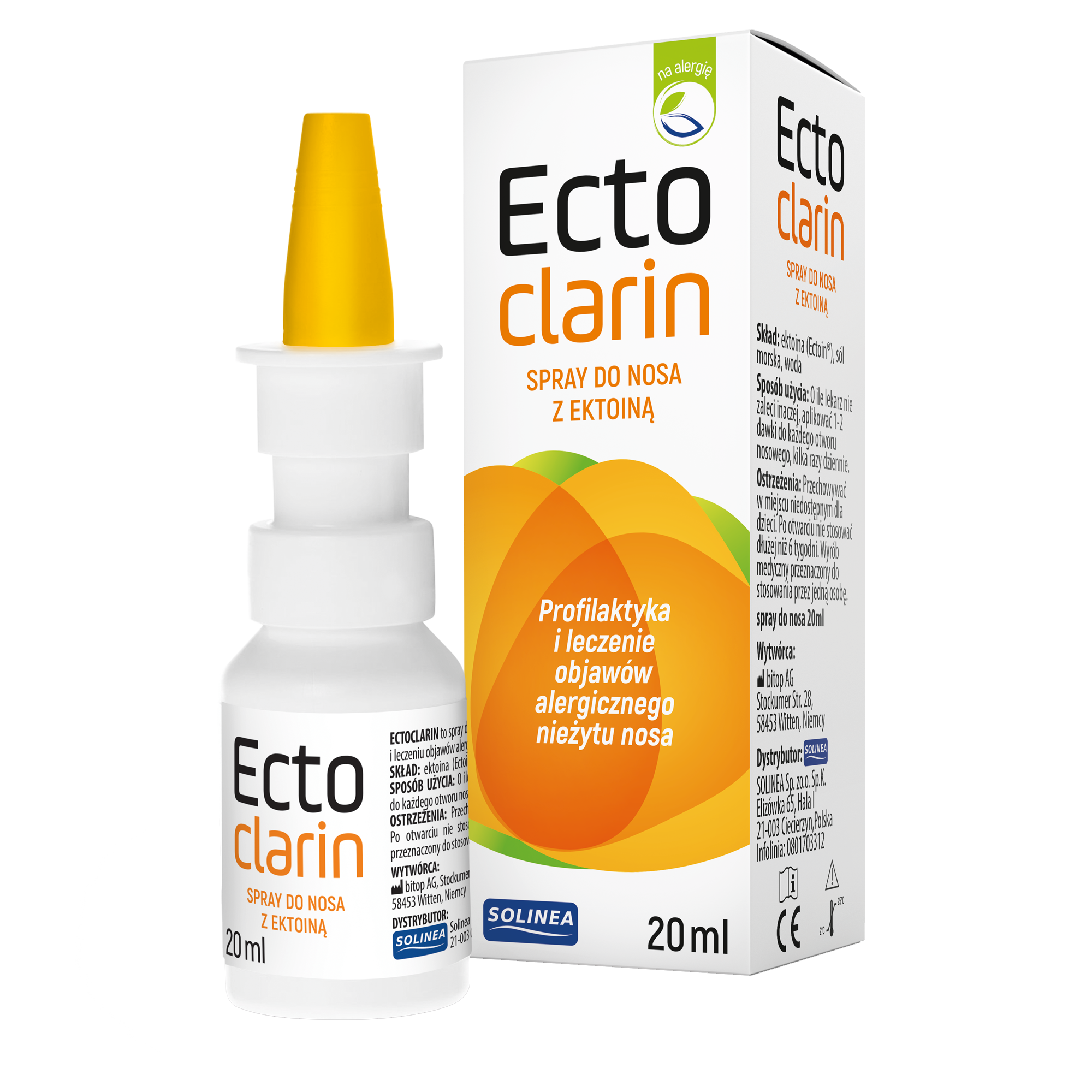 Ectoclarin spray do nosa z ektoiną 20 ml zdjęcie