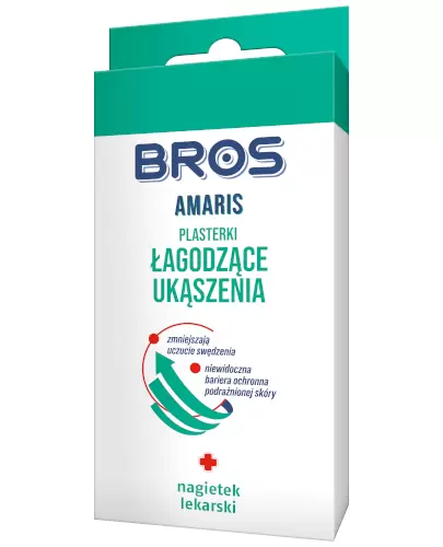 Bros amaris plasterki łagodzące ukąszenia 20 sztuk zdjęcie