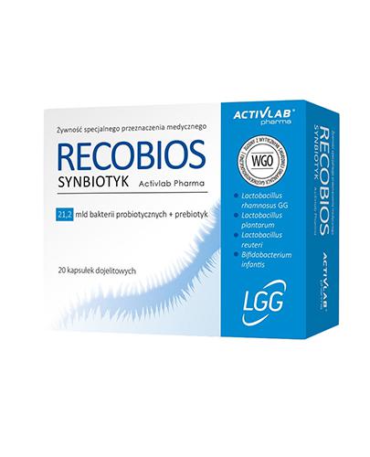 Activlab Recobios Synbiotyk - 20 kaps. - cena, opinie, stosowanie zdjęcie
