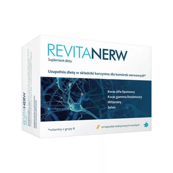 Revitanerw, kapsułki żelatynowe twarde, 20 sztuk zdjęcie