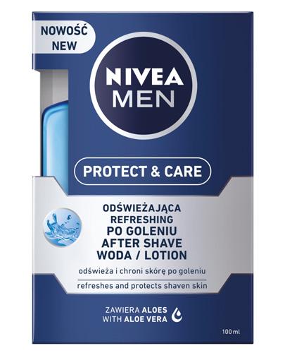 NIVEA MEN PROTECT & CARE Woda po goleniu - 100 ml Odświeżająca woda po goleniu - cena, opinie, stosowanie zdjęcie