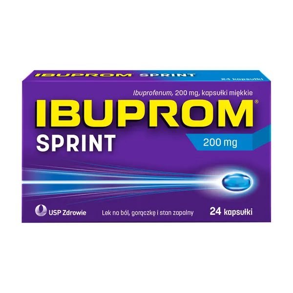 Ibuprom Sprint 200 mg, kapsułki miękkie, 24 sztuk zdjęcie
