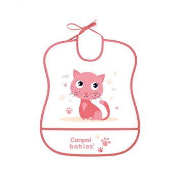 CANPOL BABIES Śliniak plastikowy miękki 2/919 - 1 szt