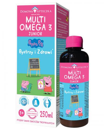Domowa Apteczka MultiOmega 3 Junior smak owoców tropikalnych, 250 ml, cena, opinie, składniki zdjęcie