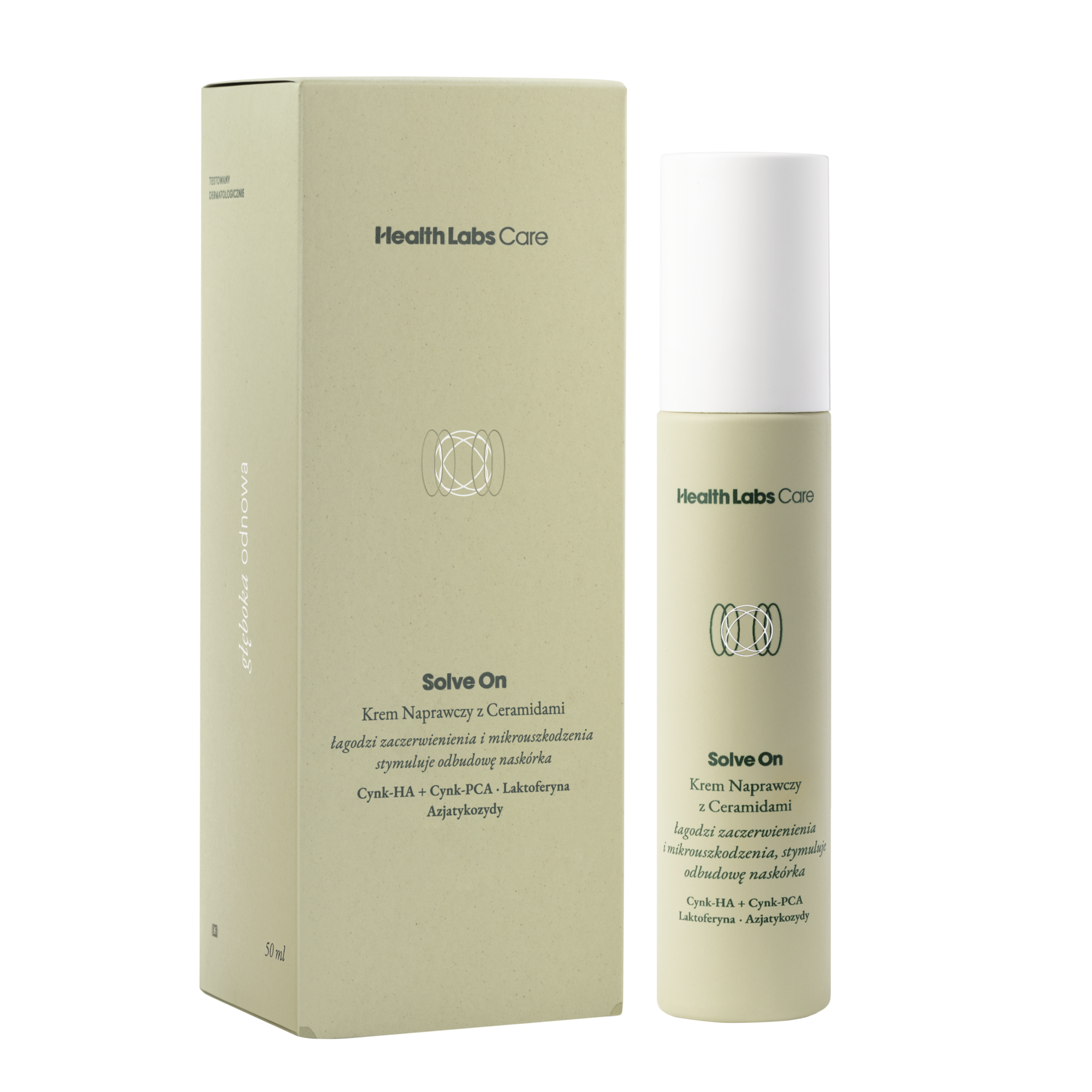 Health Labs Care, Solve On, krem naprawczy z ceramidami, 50 ml