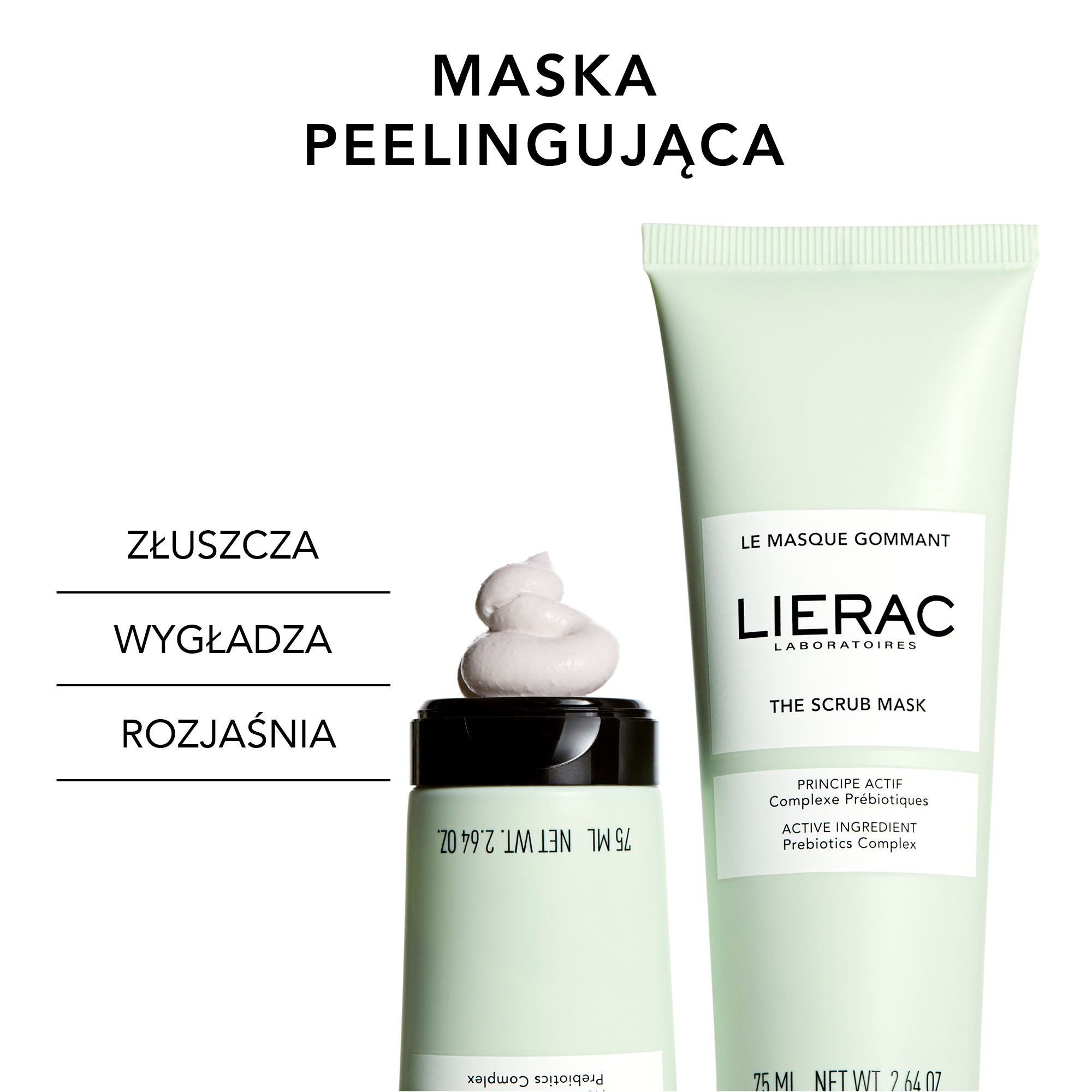Lierac Maska peelingująca, 75 ml