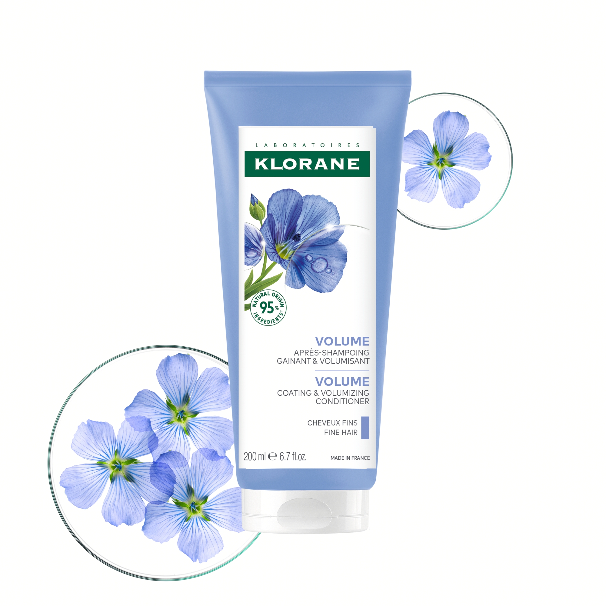 Klorane odżywka z organicznym lnem 200 ml