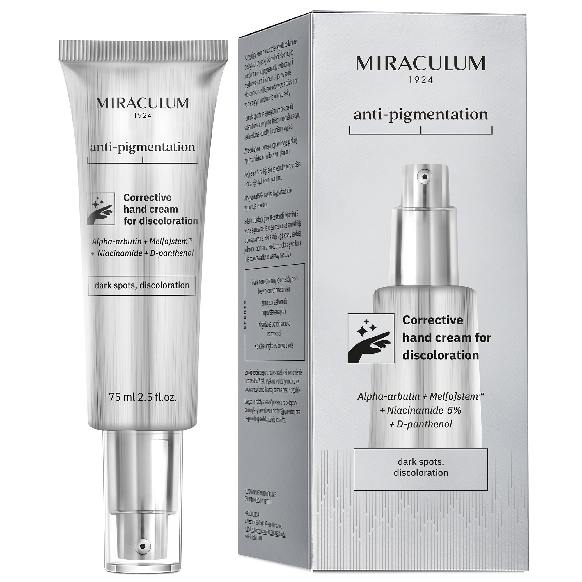 Miraculum Anti-Pigmentation Krem do rąk korygujący przebarwienia, 75 ml