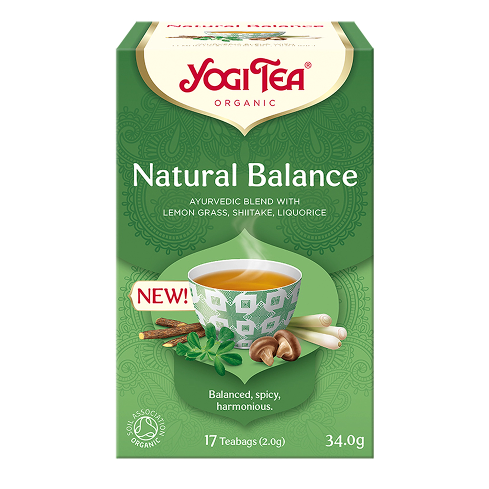 Yogi Tea Organic NATURAL BALANCE Naturalna równowaga BIO - 17 sasz. zdjęcie