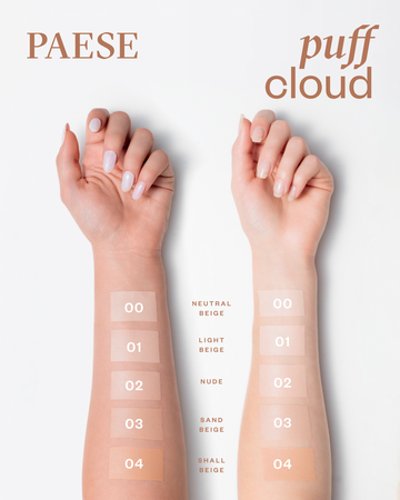 Paese Podkład Puff Cloud z efektem blur 02 Nude, 37 ml