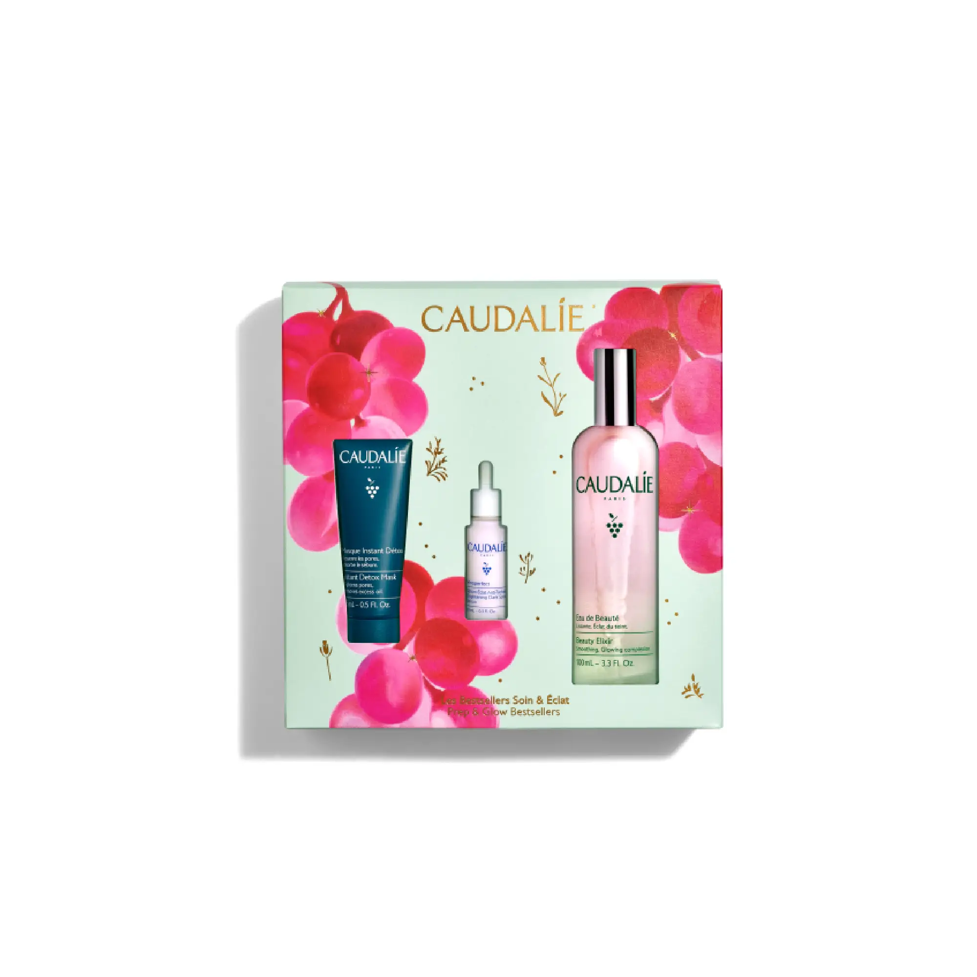 Caudalie, Beauty Elixir Set - Xmas 2025, mgiełka, 100 ml+serum, 15 ml+maska, 10 ml zdjęcie
