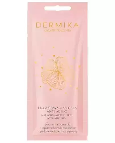 Dermika Luxury Placenta luksusowa maseczka anti-aging natychmiastowy efekt wygładzenia 10 ml zdjęcie